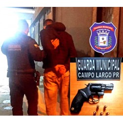 Dupla é presa por porte ilegal de arma de fogo em Campo Largo